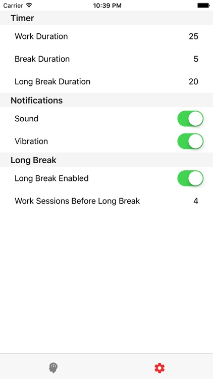 Brain Focus Productivity Timer