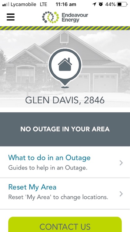 Endeavour Energy outage app