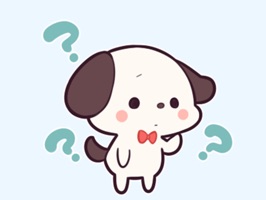 This is a pretty tiny puppy's sticker