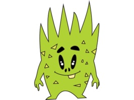 Greeny The Monster stickers