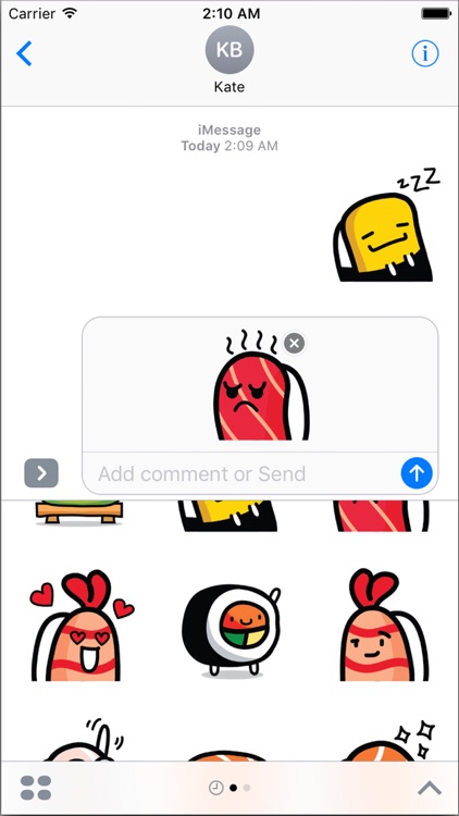 Sushi Land Animated Stickers Pack for iMessage