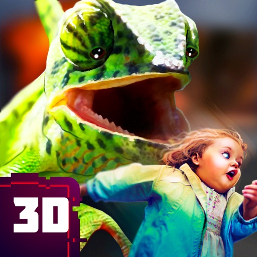Scary Lizard City Invasion Sim iOS App