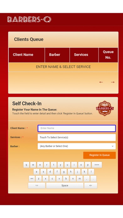 How to cancel & delete Barbers-Q Self Registration from iphone & ipad 1