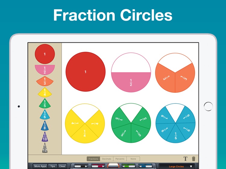 Fraction Circles Manipulative