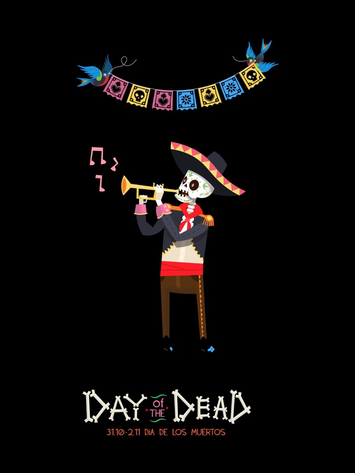 Day of the Dead Stickers Pro