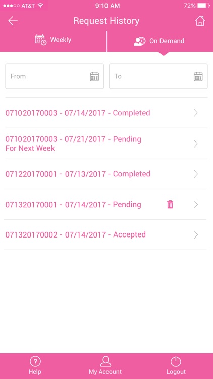 Pick Pink - Trash Service screenshot-4