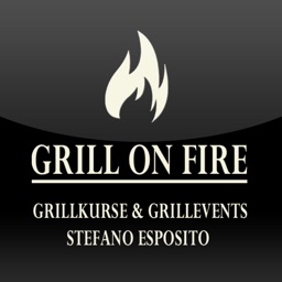 Grill on fire