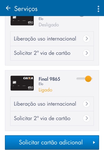 Cartões CAIXA screenshot 3