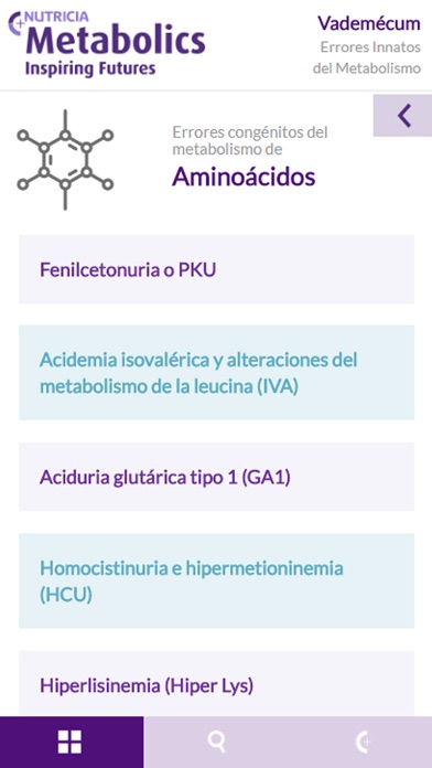 Nutricia Vademécum Metabólicos screenshot 3