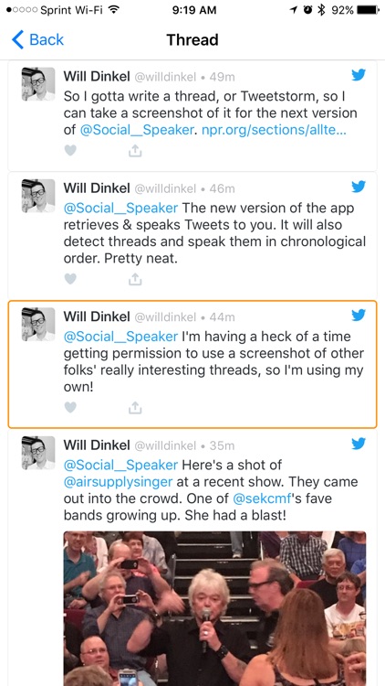 Social Speaker - Audible Tweets