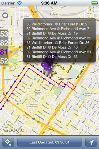 HOU Next Bus screenshot 2