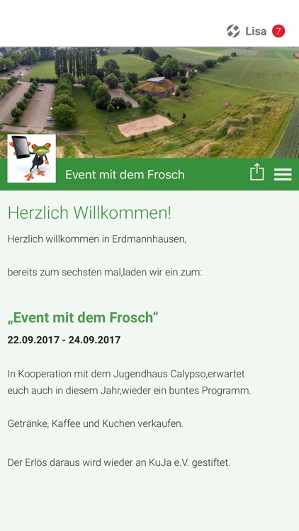 Das Event mit dem Frosch