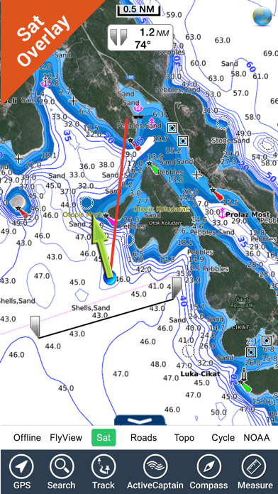 Boating Croatia Nautical Chart screenshot 2