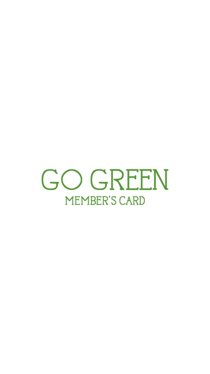 GO GREEN CARD公式アプリ