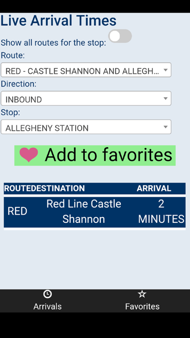 Port Authority PGH Bus Tracker screenshot 3