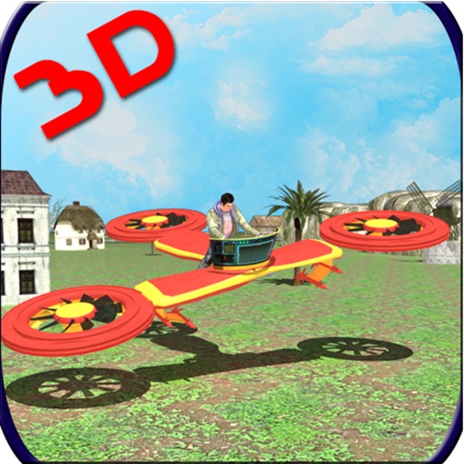 Flying Hovercraft Bike 3D
