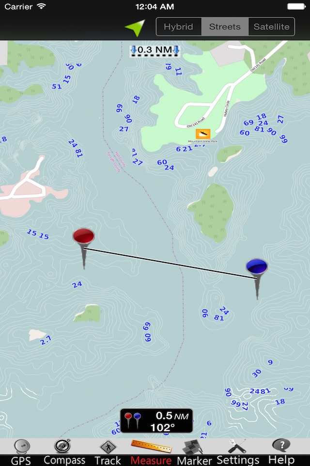 Lake Sidney Lanier GPS Charts screenshot 3