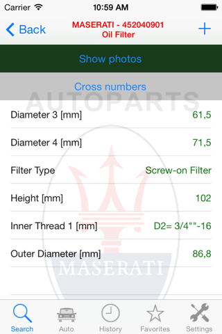 Autoparts for Maserati screenshot 3