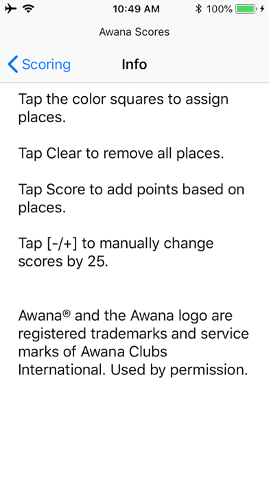 Awana Scores screenshot 4