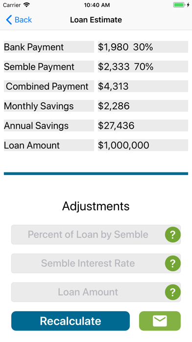 Semble Loan Calculator screenshot 2