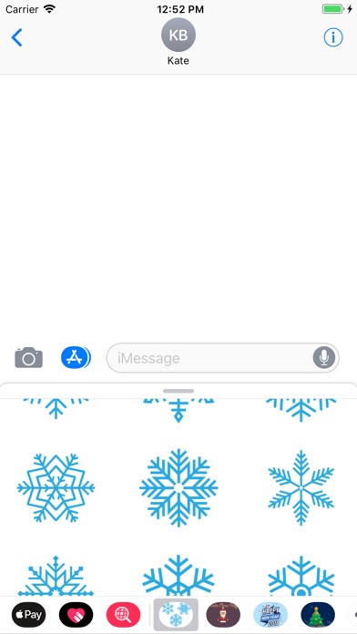 Winter - Snowflakes stickers screenshot 4