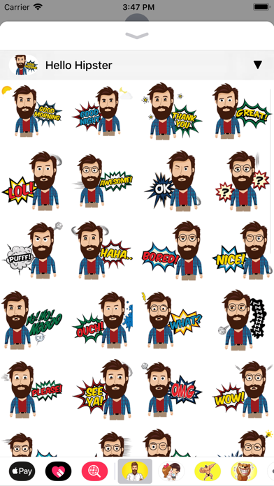 Hipster Sticker • screenshot 3