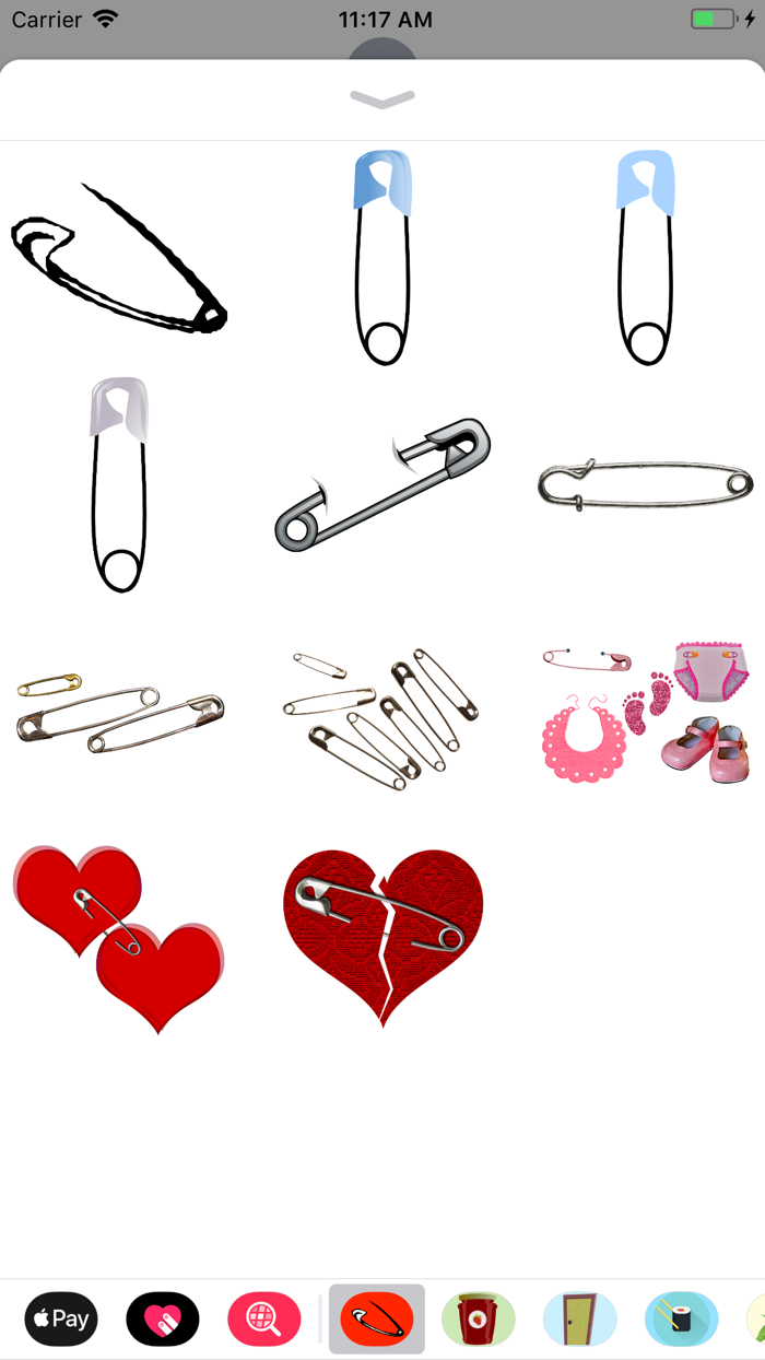 Safety Pin Stickers