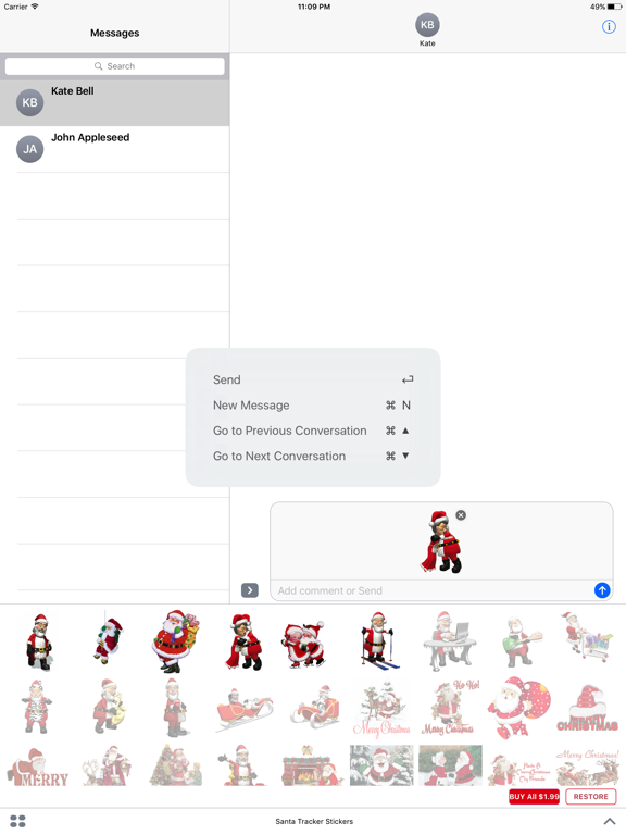 Santa Tracker Stickersのおすすめ画像2