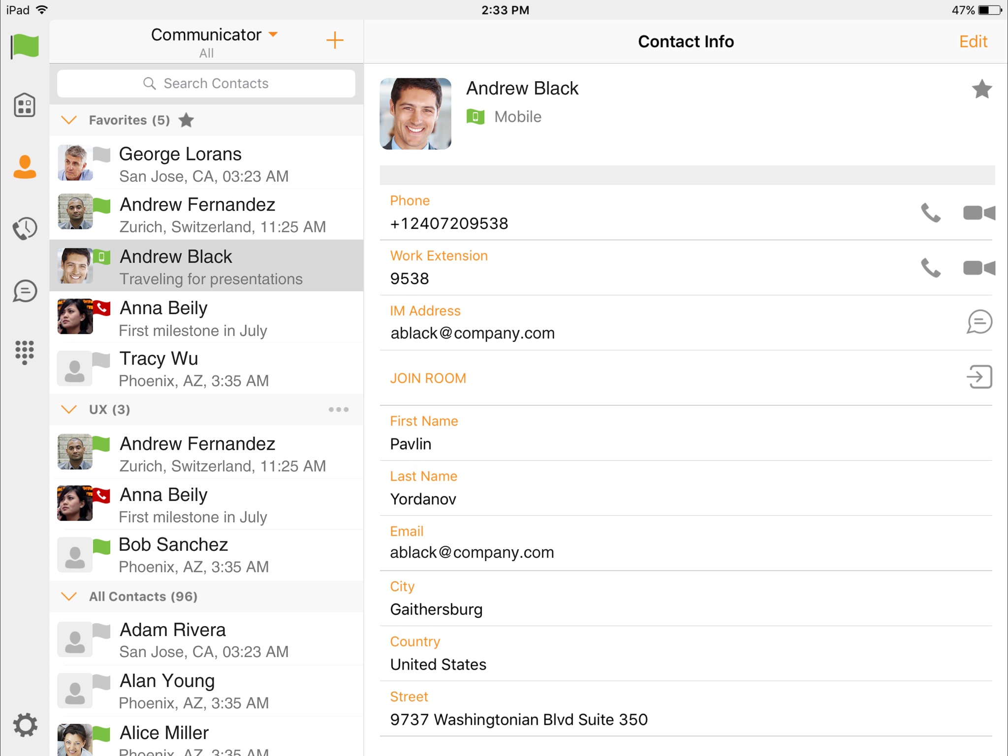 UC-One Comm NPS for iPad screenshot 2