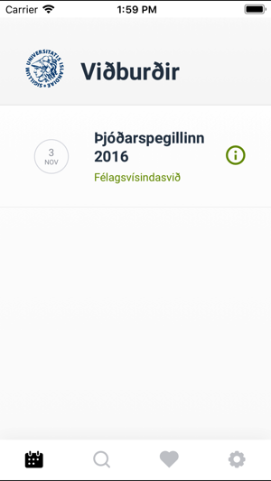 Viðburðir Háskóla Íslands(圖1)-速報App