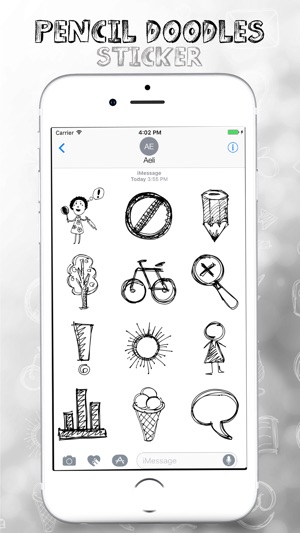 Pencil Doodles Stickers Pack(圖2)-速報App