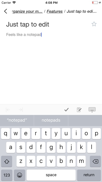 WorkFlowy screenshot-3