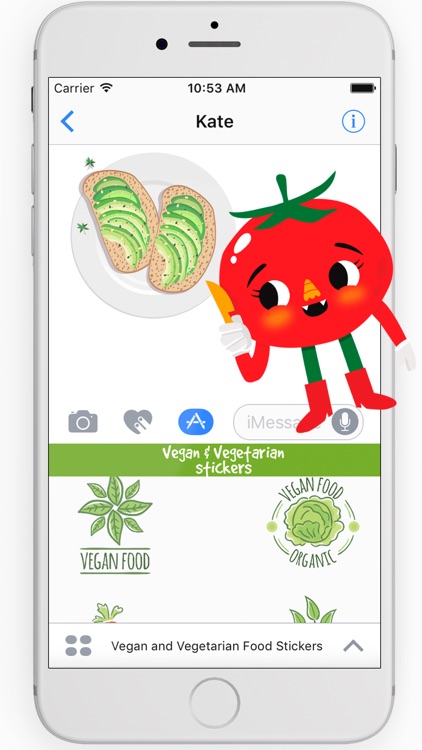 Vegan Food Stickers and Vegetarian