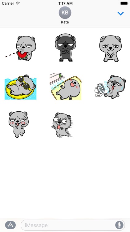 Funny Bear Animated Stickers