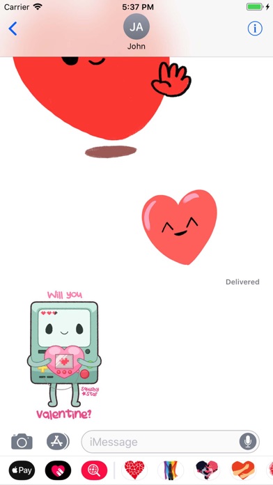 Animated Valentine Stickers screenshot 2