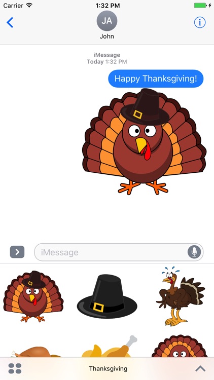 Thanksgiving Turkey Stickers