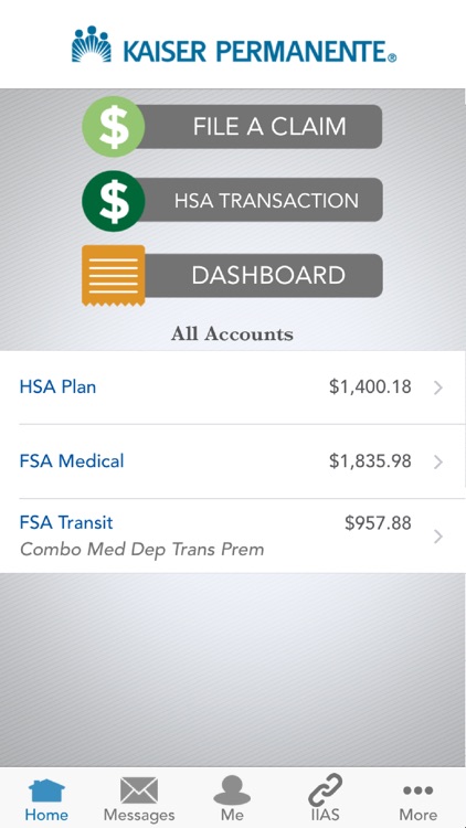 KP HRA/HSA/FSA Balance Tracker