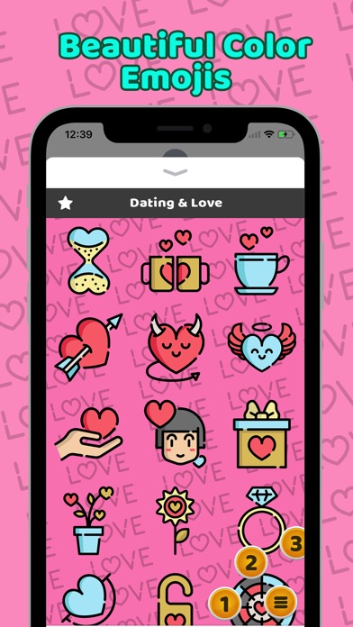Dating & Love Emojis screenshot 3
