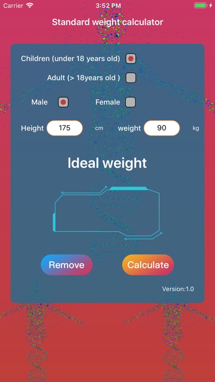 Standard weight calculator