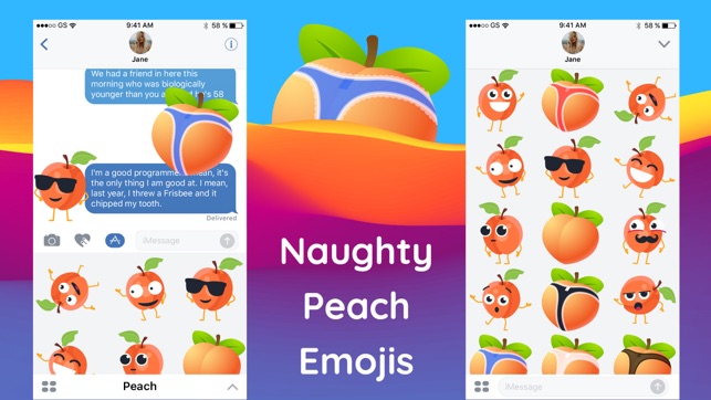 Animated Naughty Peach GIF App(圖2)-速報App