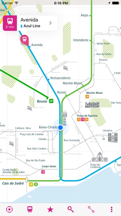 Lisbon Rail Map