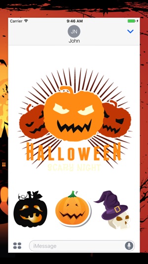 Animated Halloween Stickers Pack