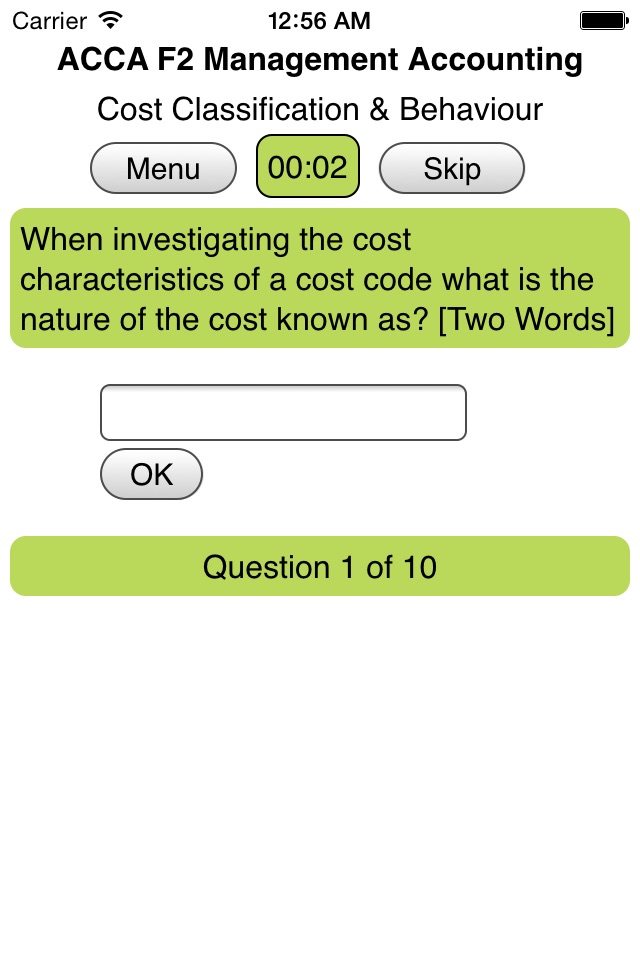 ACCA F2 Management Accounting screenshot 3