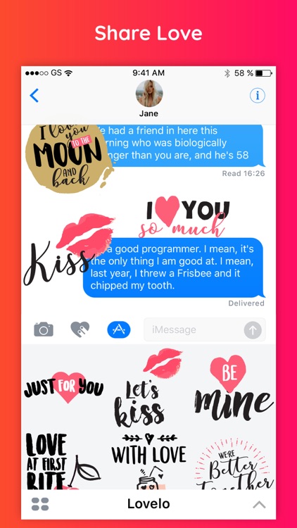 Love Chat Romantic Stickers