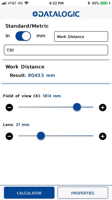 Opticalc Datalogic screenshot 2