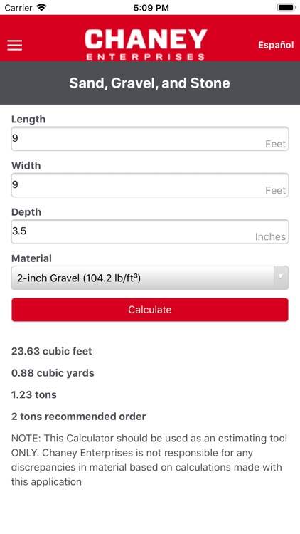 Concrete And Agg Calculator By Chaney Enterprises