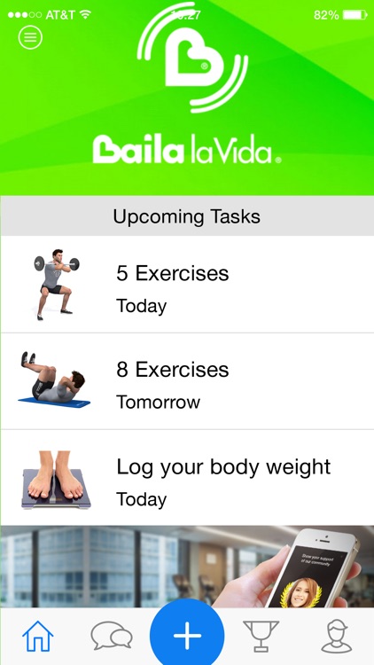 Baila la Vida, Clases de Zumba