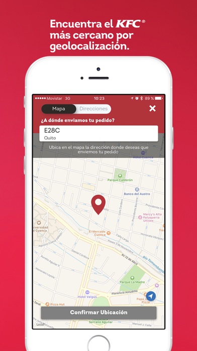 KFC APP - Ec, Co, Cl, Ar y Ve screenshot 3