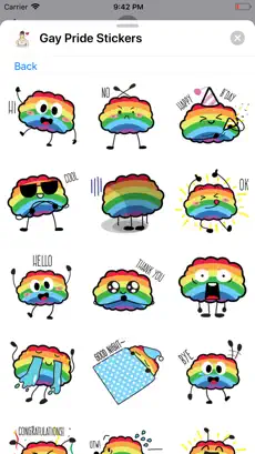 Captura de Pantalla 3 Gay Pride Stickers Collection iphone