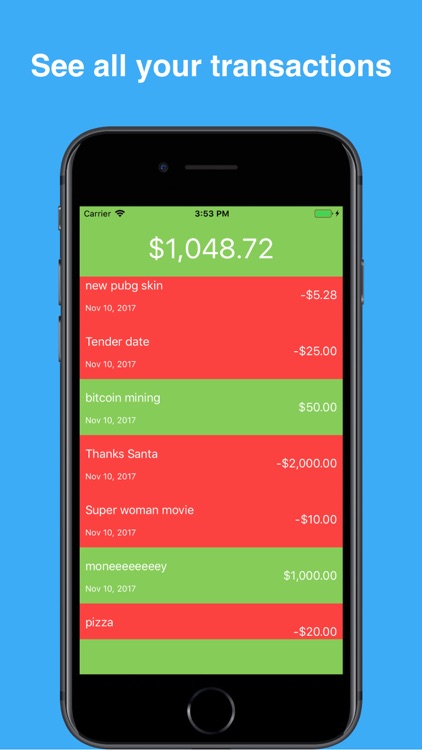 Budget: my money and finances